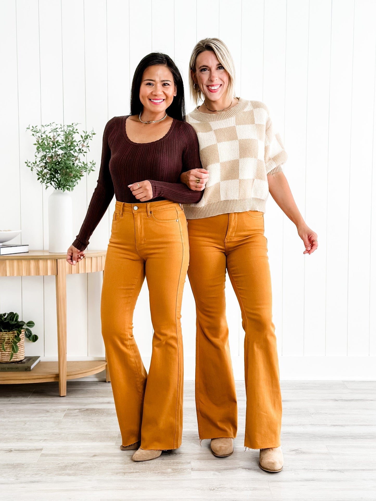 Judy Blue Goldilocks Marigold High Rise Tummy Control Flare Jeans