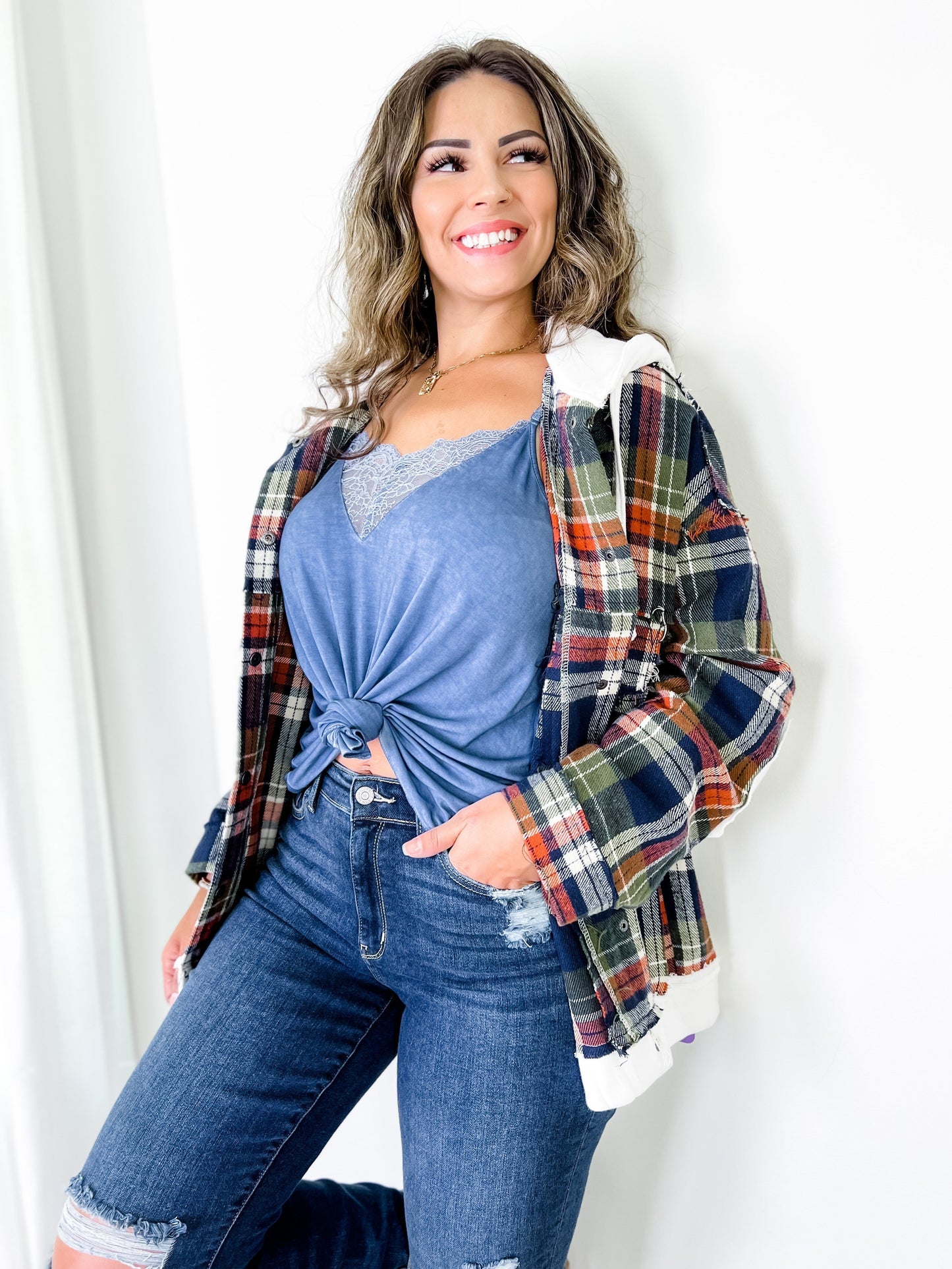 Judy Blue Casual Friday High Rise Cuffed Boyfriend Distressed Jeans