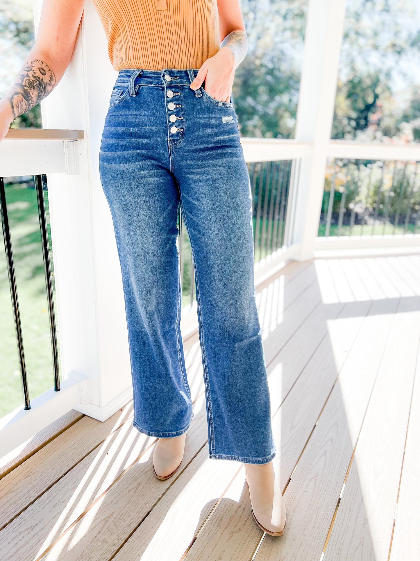 Vervet Main Super High Rise Wide Leg
