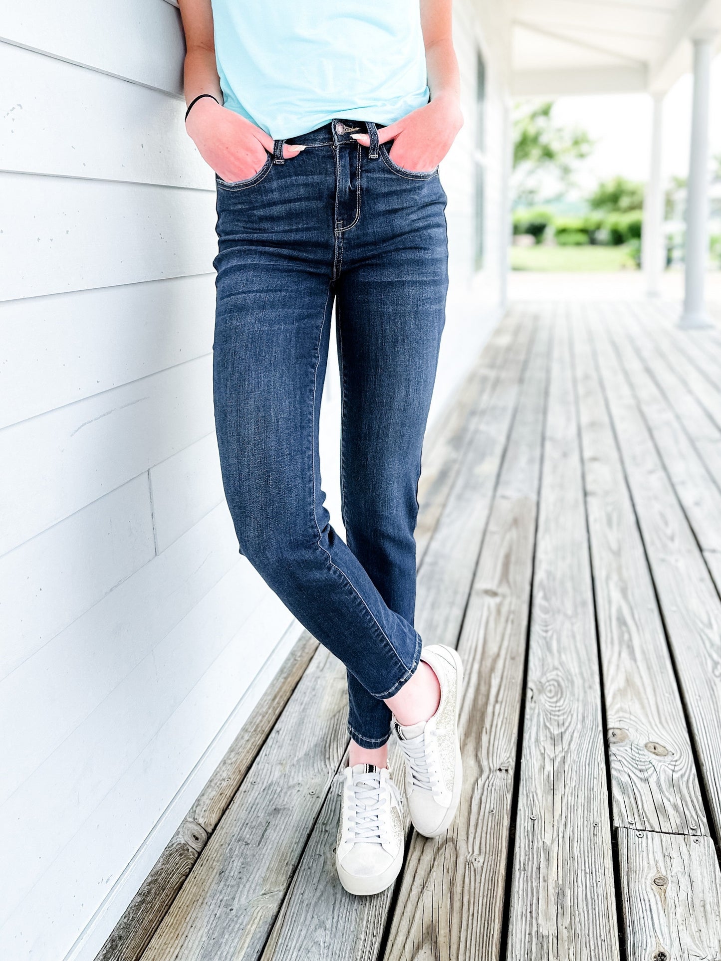 Judy Blue Sweet Escape Dark Wash Relaxed Fit Jeans
