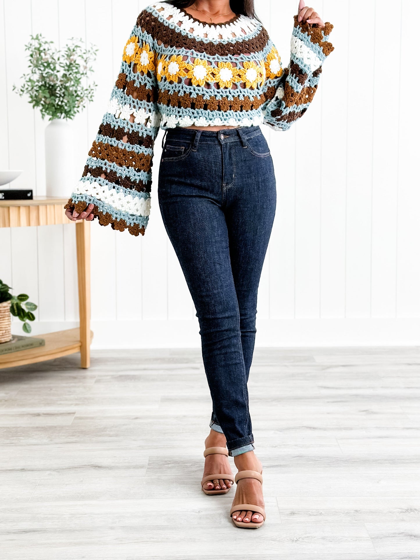 Judy Blue Dark and Twisted High Rise Dark Wash Classic Back Pocket Embroidery Skinny Jeans