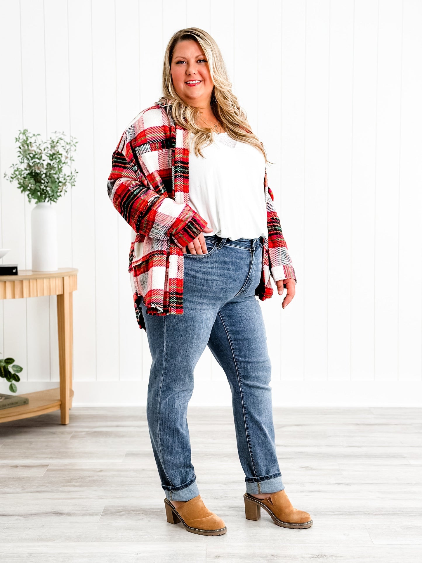 Judy Blue Friends Forever Medium Wash Mid Rise Classic Slim Fit Jeans