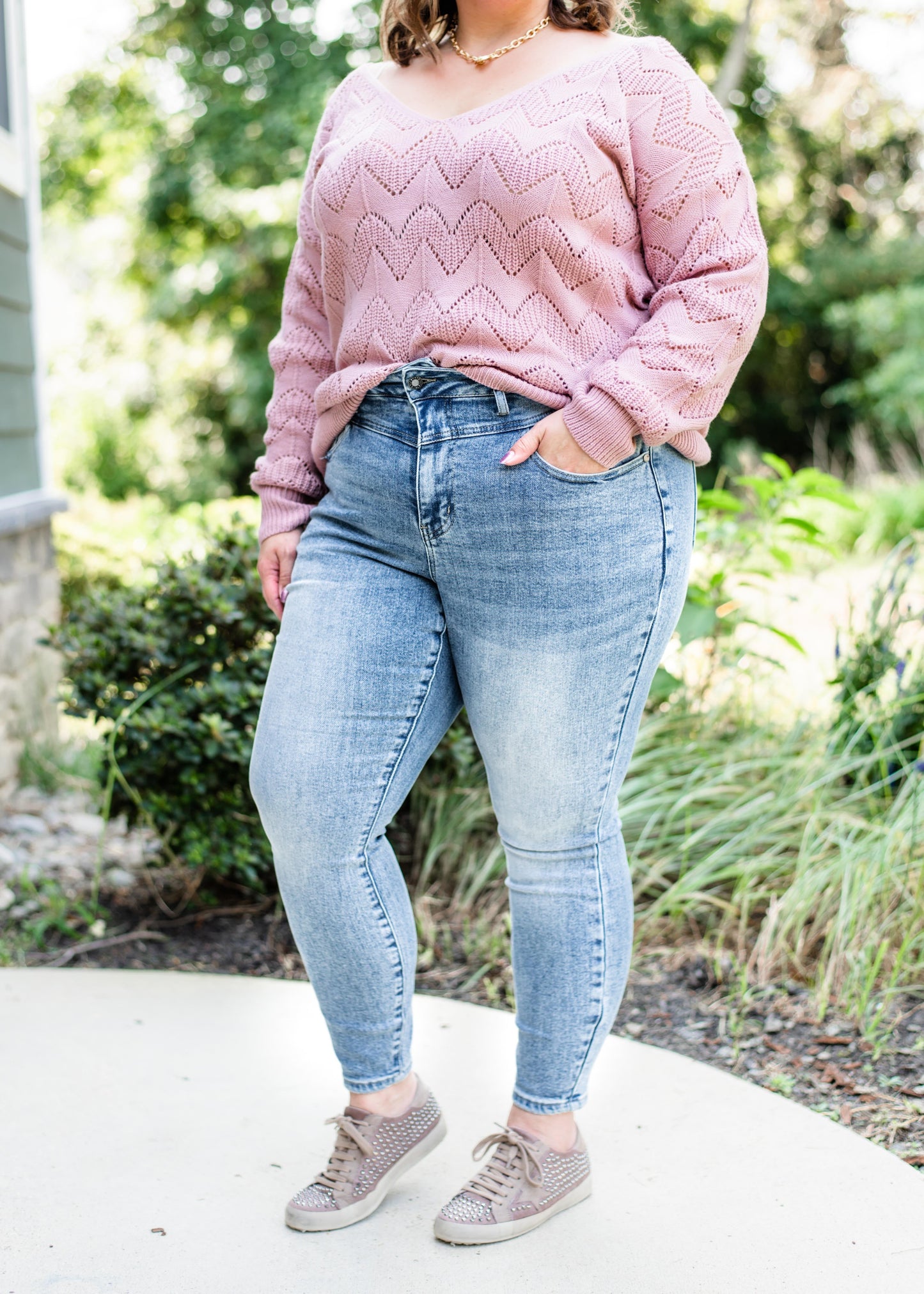 Judy Blue Breakfast Club Front Yoke Non-Distressed Skinny Jean