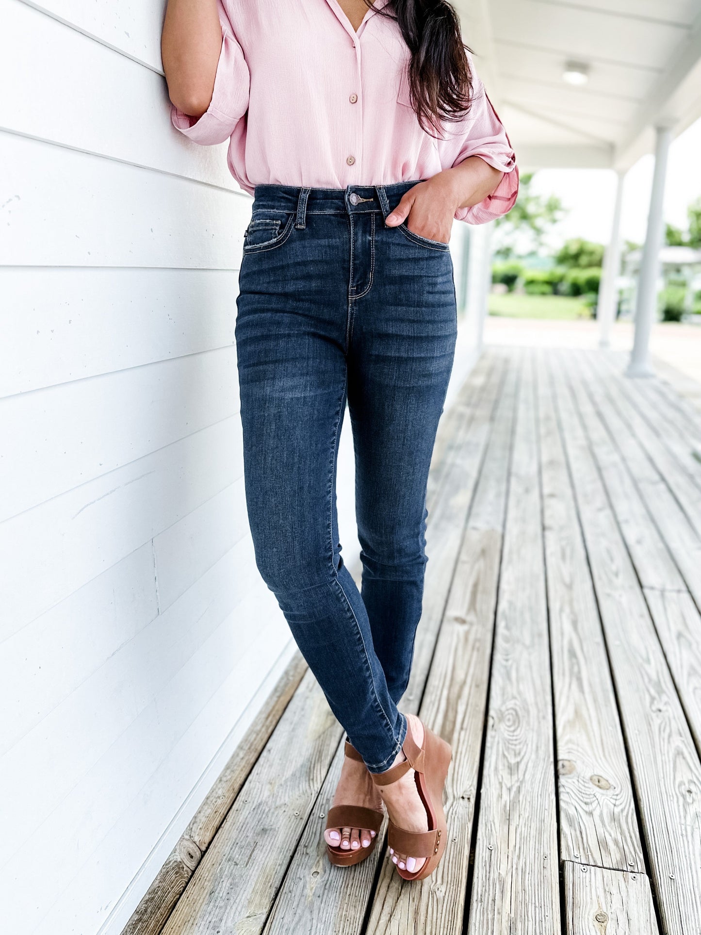 Judy Blue Sweet Escape Dark Wash Relaxed Fit Jeans