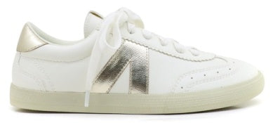 MIA Low Top Lace-Up Sneaker with Metallic V Accent