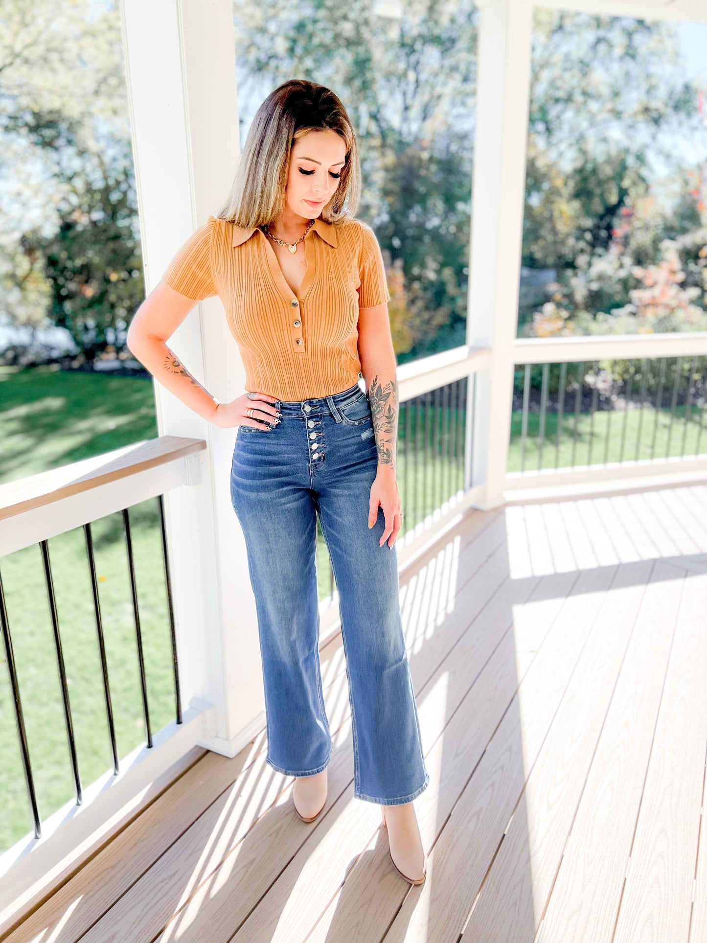 Vervet Main Super High Rise Wide Leg