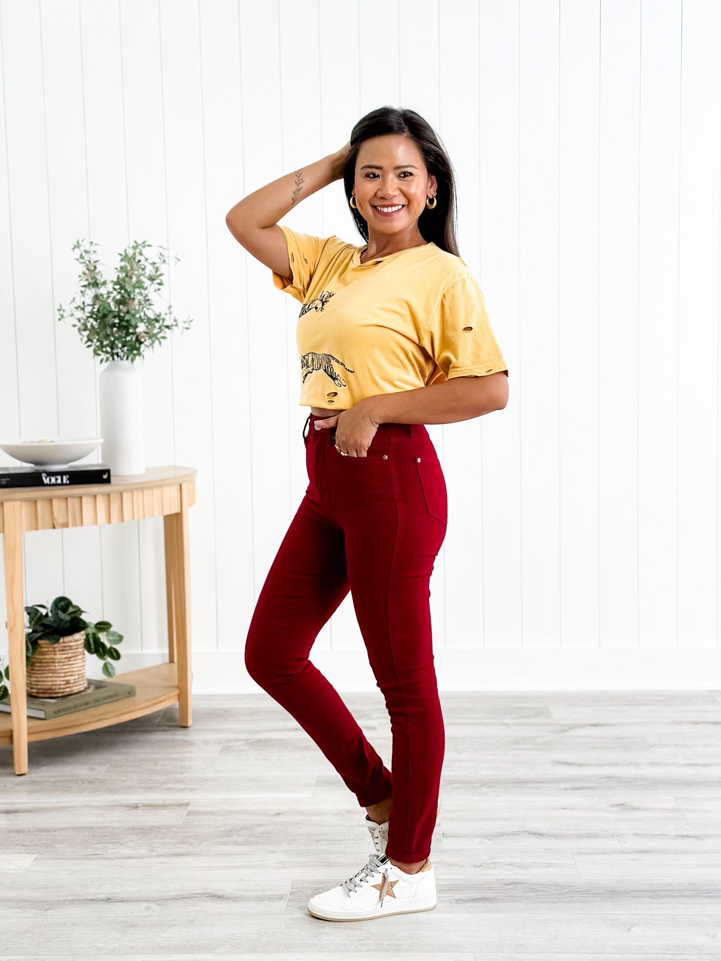 Judy Blue Scarlet Letter High Rise Tummy Control Skinny Jeans