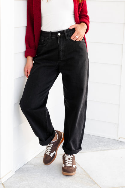 Judy Blue High Rise Black Marlow Arc Rigid Magic Trouser Jeans