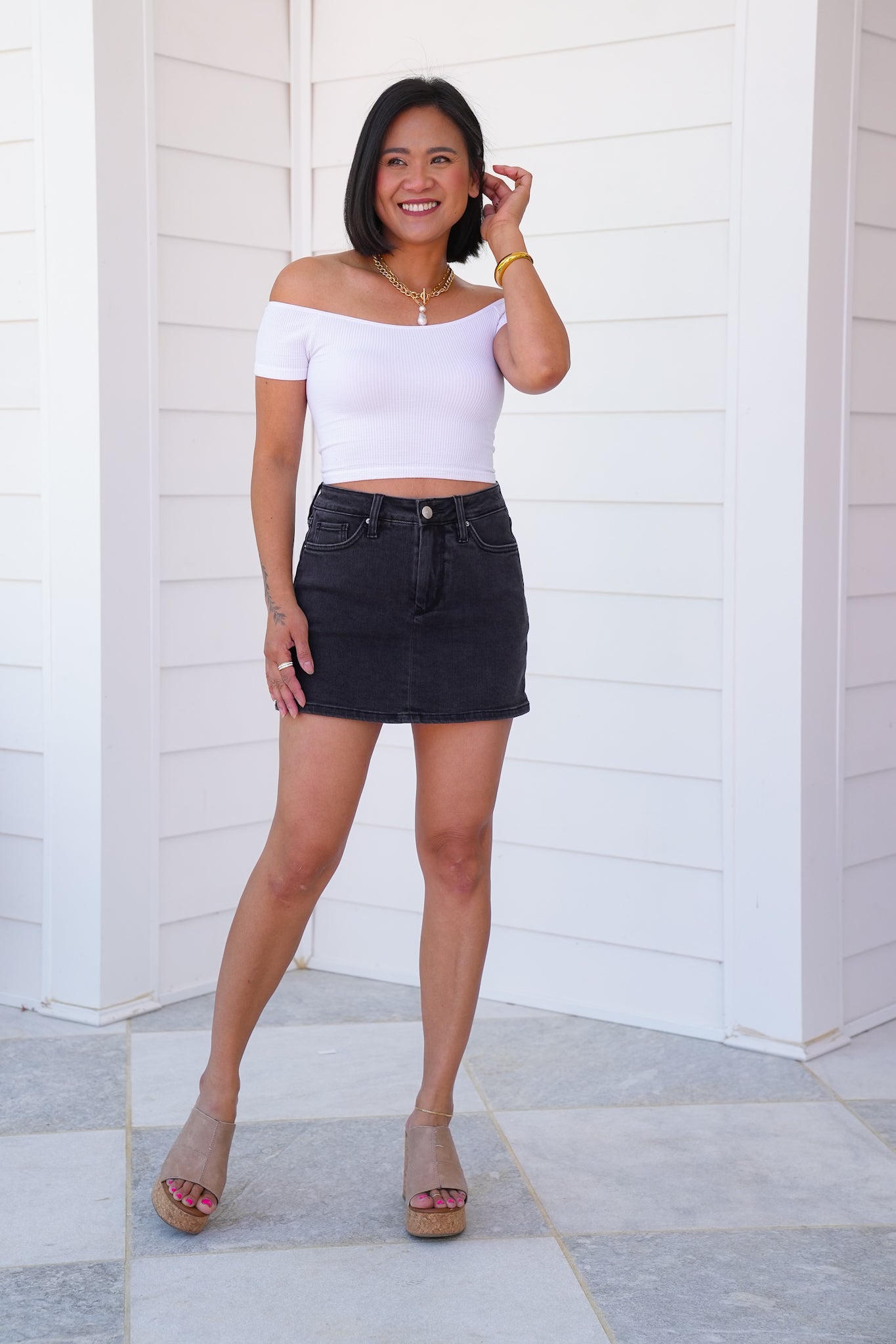 RFM Black Basic Skort