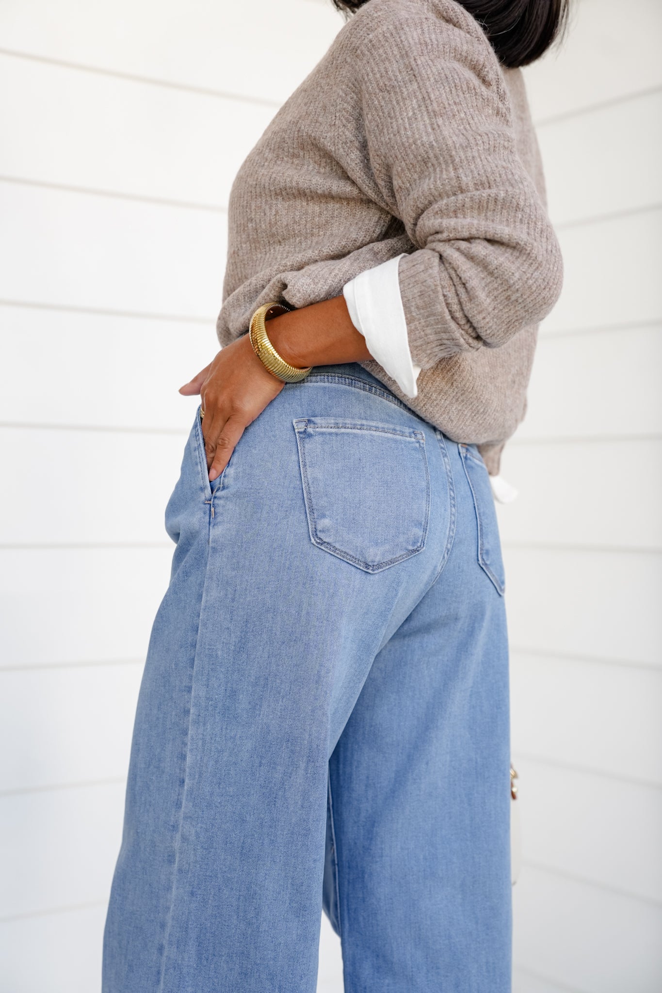 Risen The Windsor Relaxed Waist Wide Leg Jeans – Freckled Poppy
