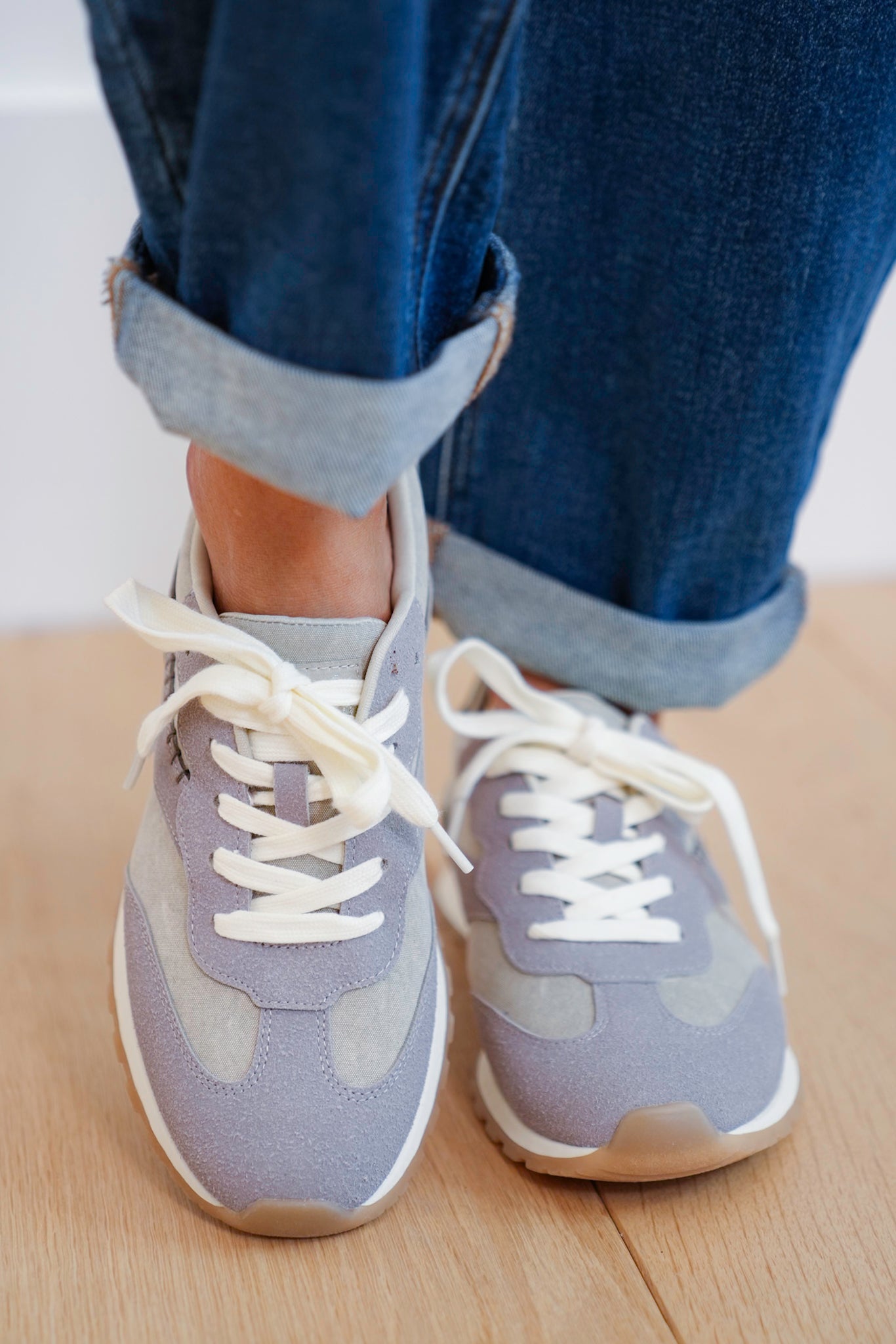 Blowfish Suede Accent Lace Up Sneakers