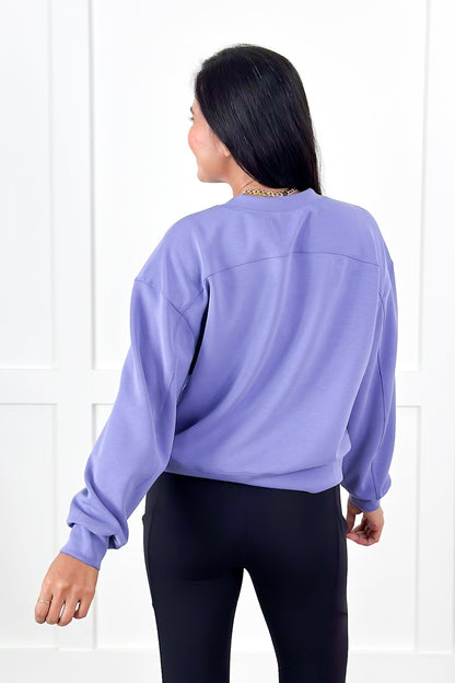 Door Buster! Solid Soft Scuba Long Sleeve Crew Neck Sweatshirt