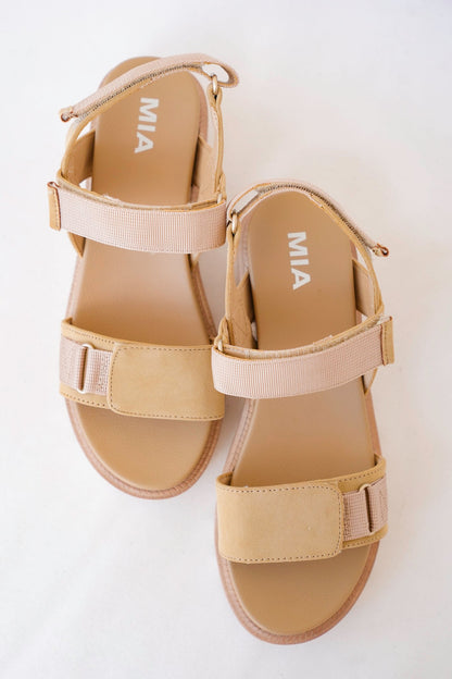 MIA Stylish Platform Sandal with Adjustable Velcro Straps