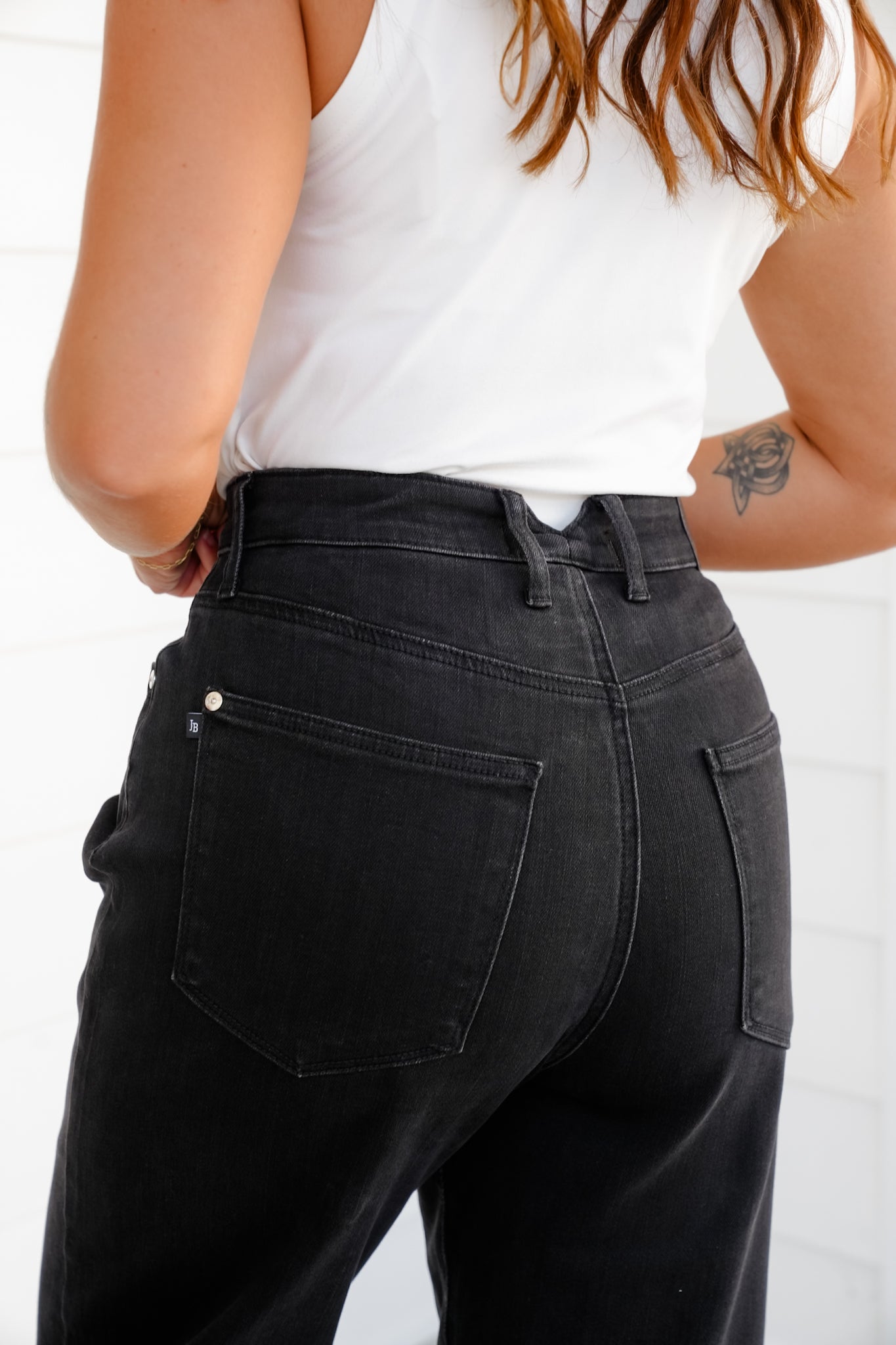 Judy Blue High Rise Black Marlow Arc Rigid Magic Trouser Jeans