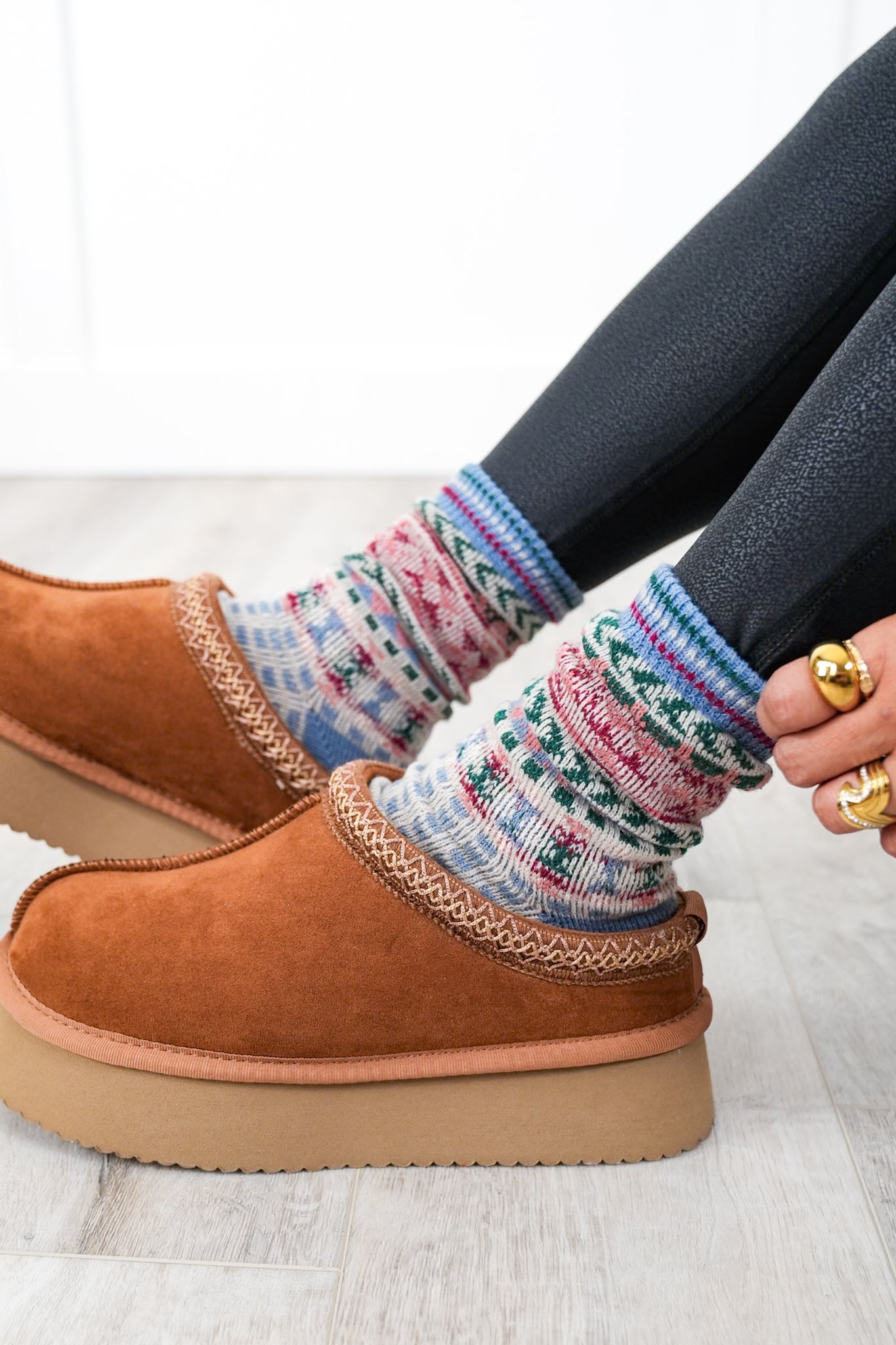 Restock! Geometric Graphic Crew Socks