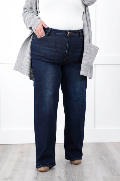 Lovervet High Rise Dark Wash 90's Vintage Loose Jeans