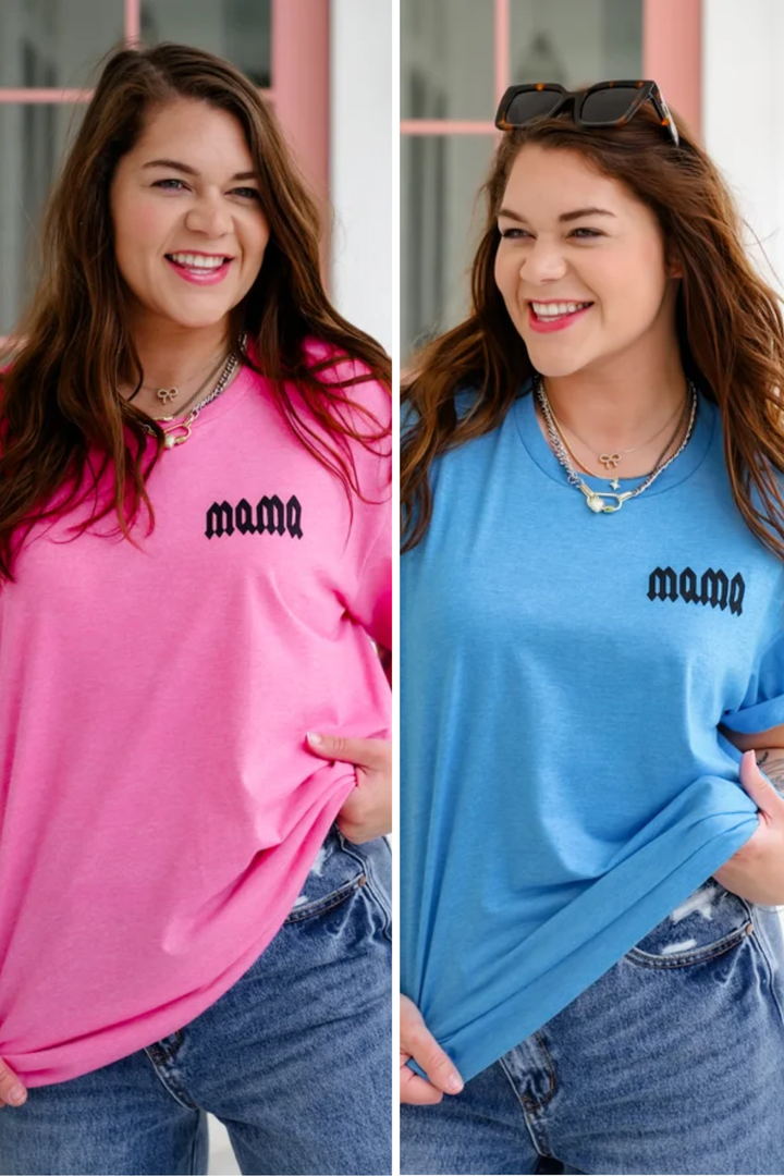 Plus/Reg Short Sleeve "Mama" Graphic Tee