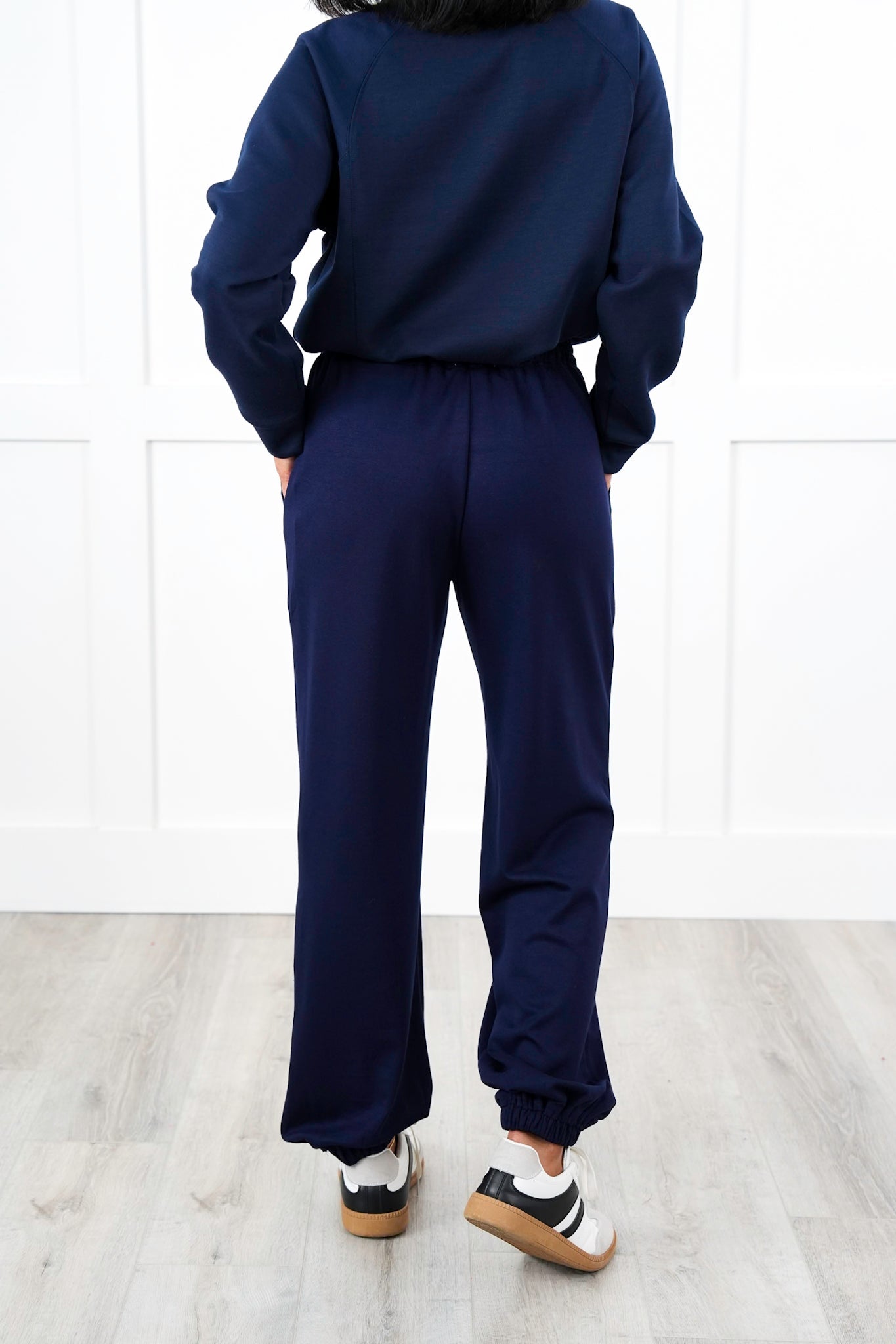 Plus/Reg Butter Soft Knit Elastic Waist Joggers with Side Pockets