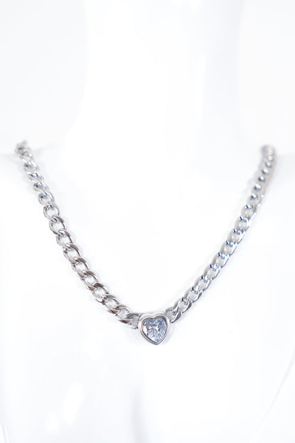 Lauren Kenzie Silver Heart Necklace