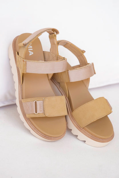 MIA Stylish Platform Sandal with Adjustable Velcro Straps