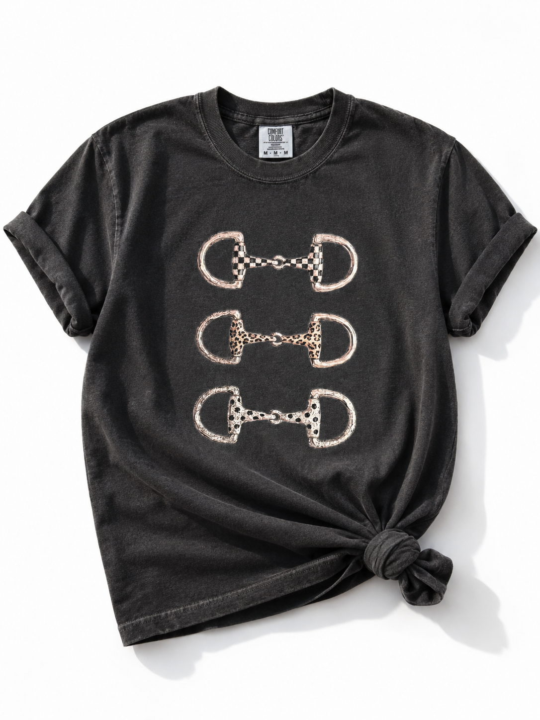 Plus/Reg Short Sleeve Horse Bit Trio Graphic Tee