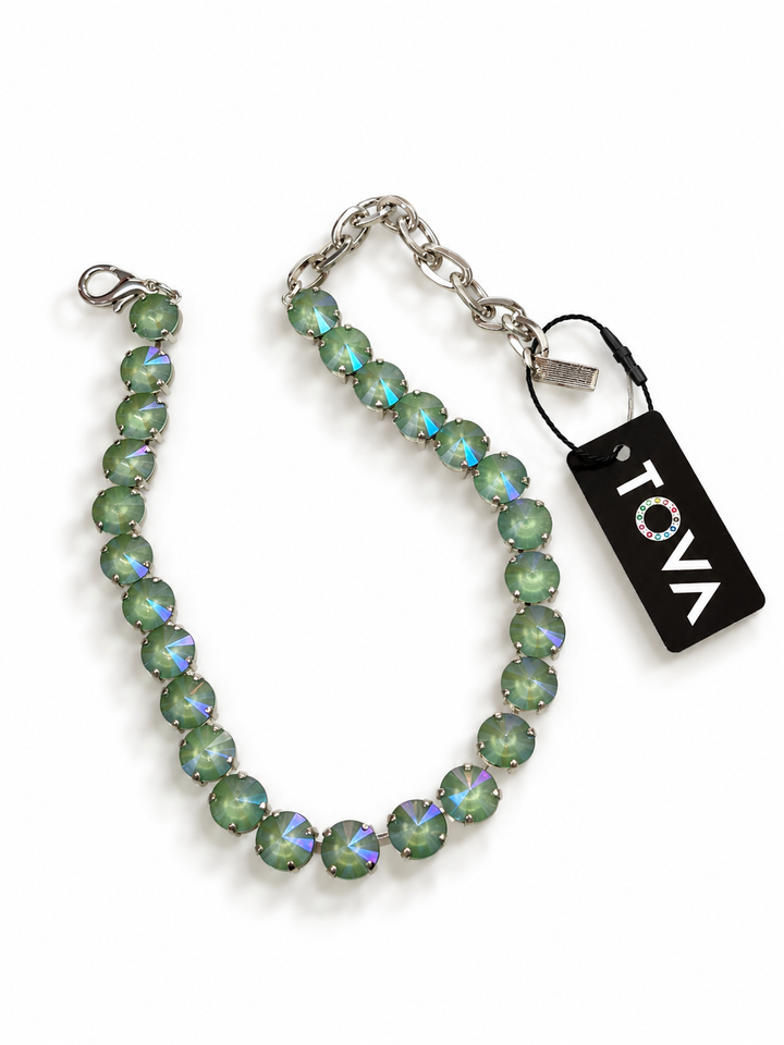 TOVA FP Launch The Sofia Necklace In Silver Soft Mint Ignite Starlight
