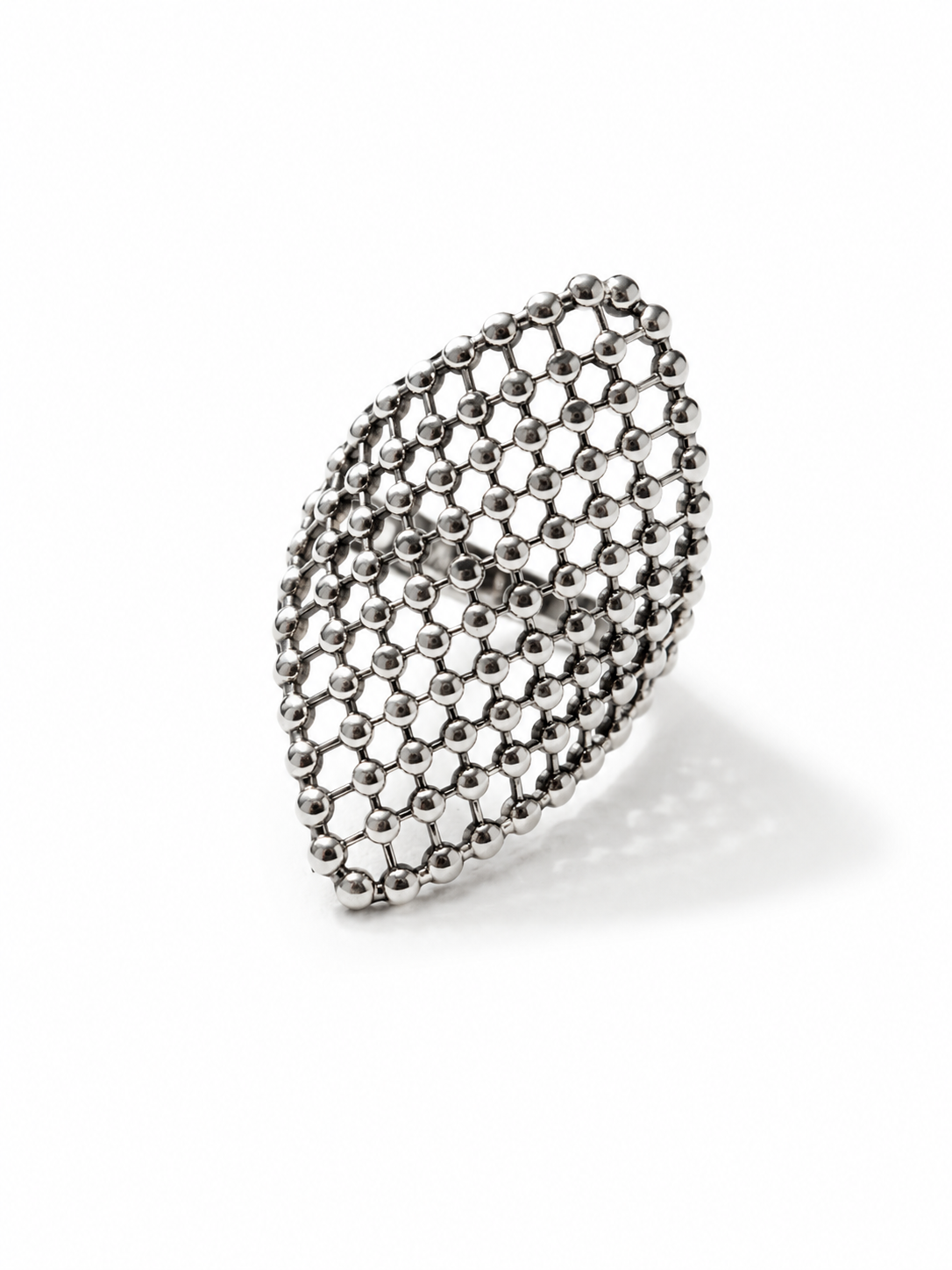 BOHO SOL Silver Mesh Ring