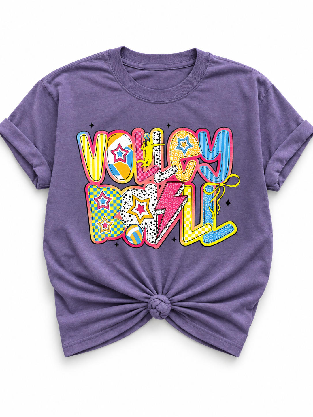 Plus/Reg Short Sleeve "Volleyball" Graphic Tee