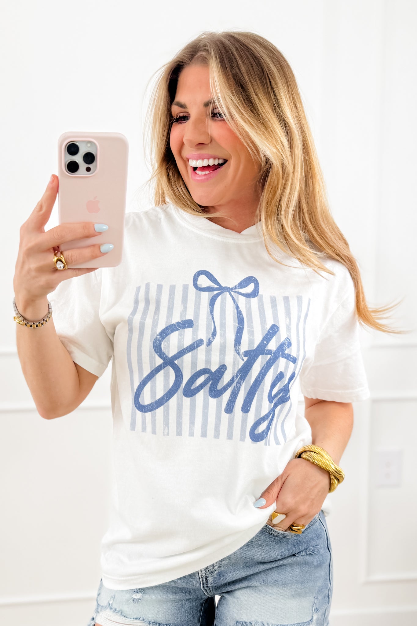 Plus/Reg Short Sleeve "Salty" Graphic Tee