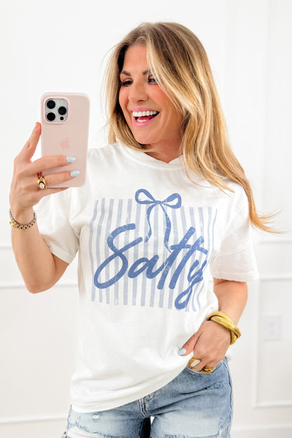 Plus/Reg Short Sleeve "Salty" Graphic Tee