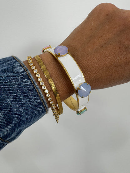 TOVA Keira Round Crystal Bangle