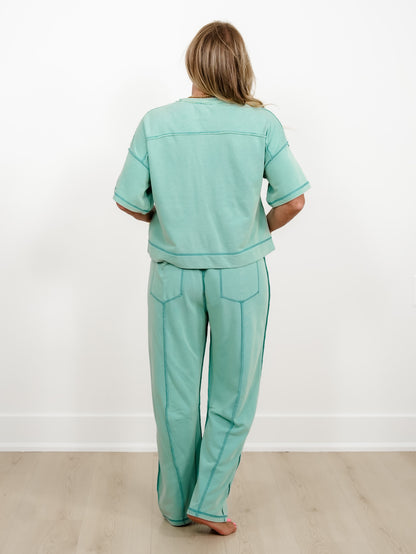Restock! Short Sleeve Top and Cropped Pant Set