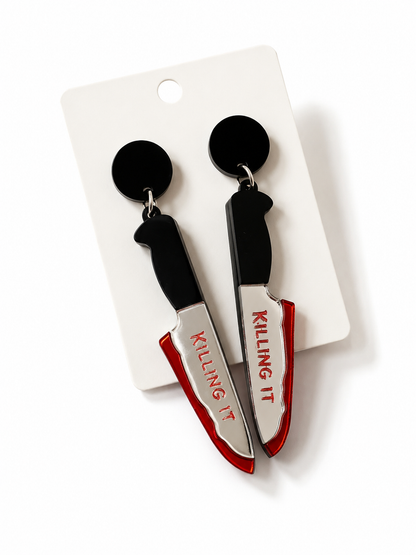 Halloween Acrylic Statement Dangle Earrings