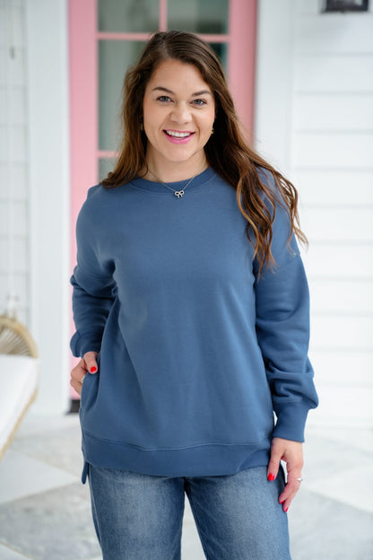 Door Buster! PLUS/REG Zenana Fleece Hi-Low Sweatshirts with Pocket