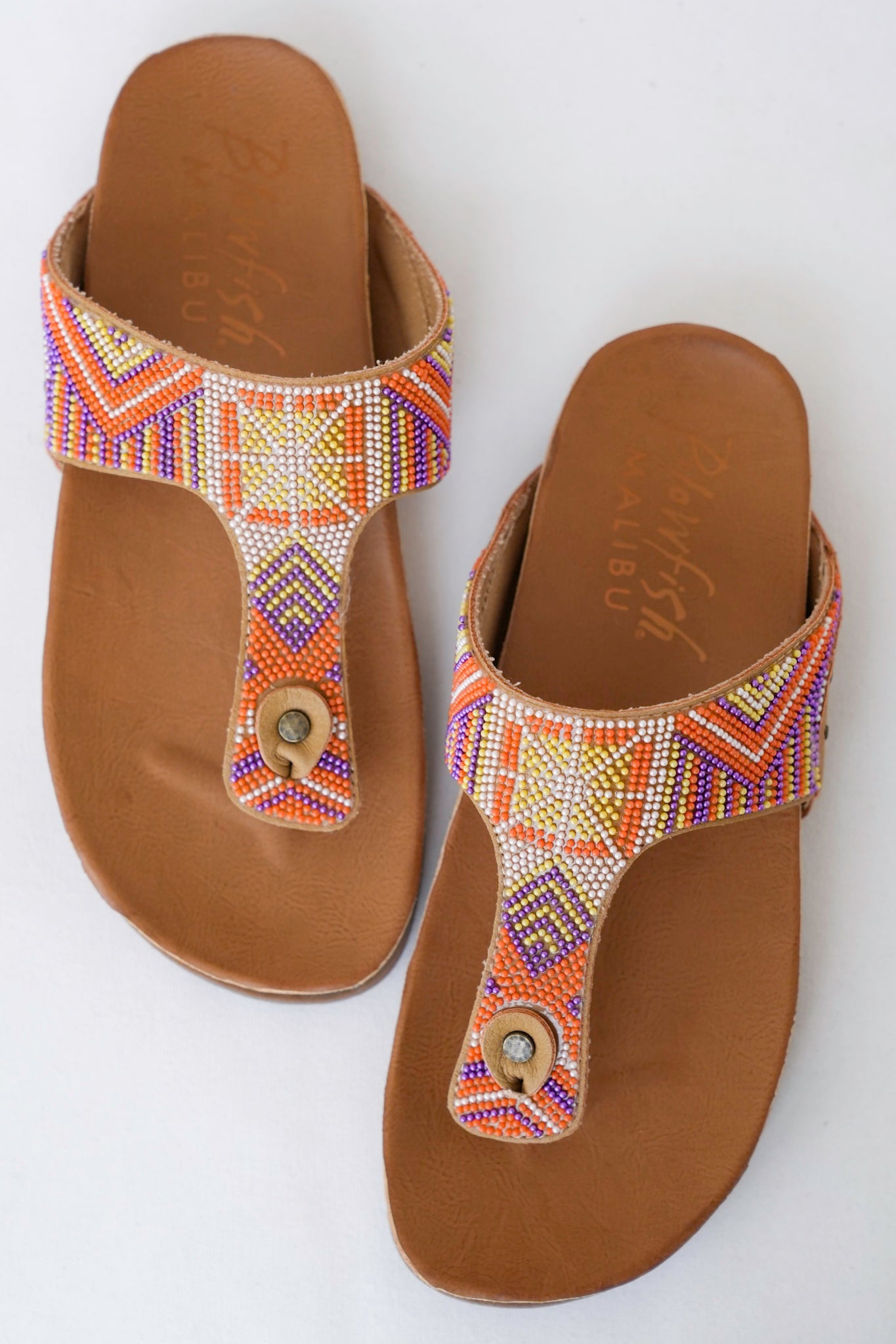 Blowfish Beaded Boho Cork Sandals