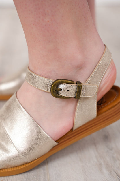 Restock! Blowfish Metallic Shimmer Sandals