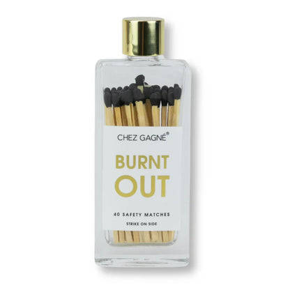 Chez Gagne Glass Bottle Safety Matches