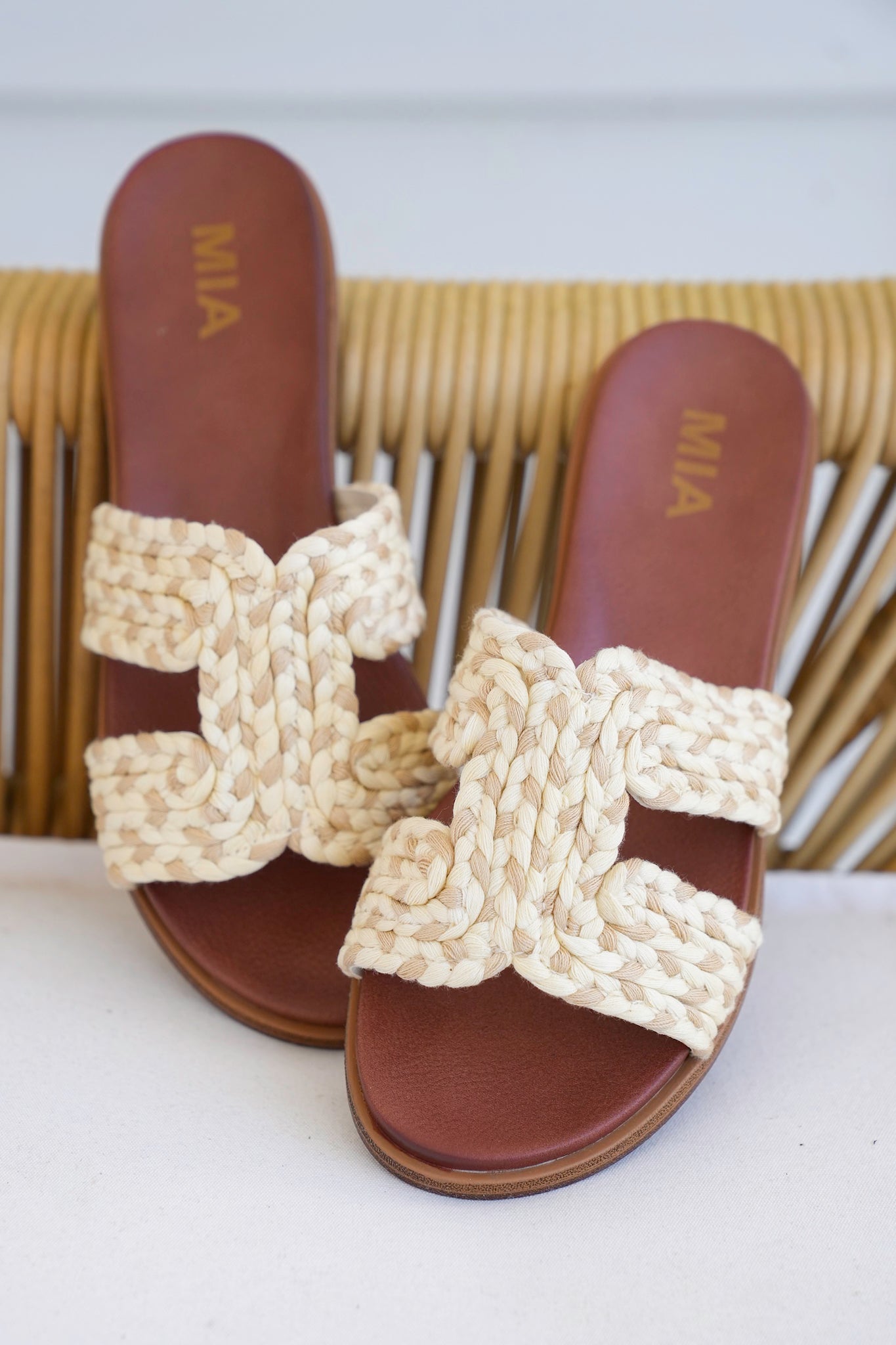 MIA Braided Slip-On Sandal