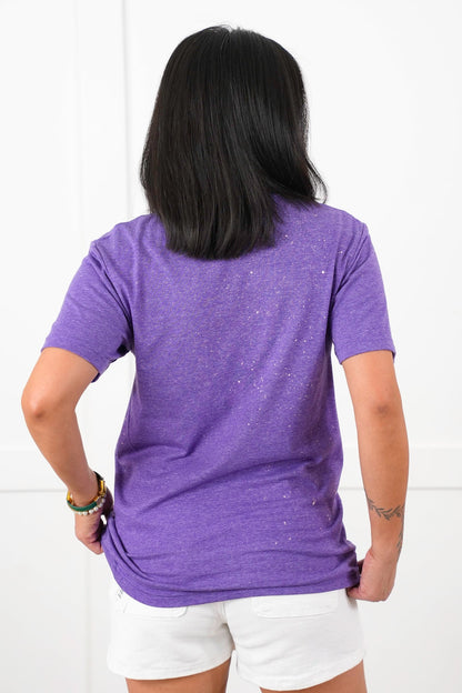 Plus/Reg Bleached Short Sleeve "He Is Risen" Graphic Tee