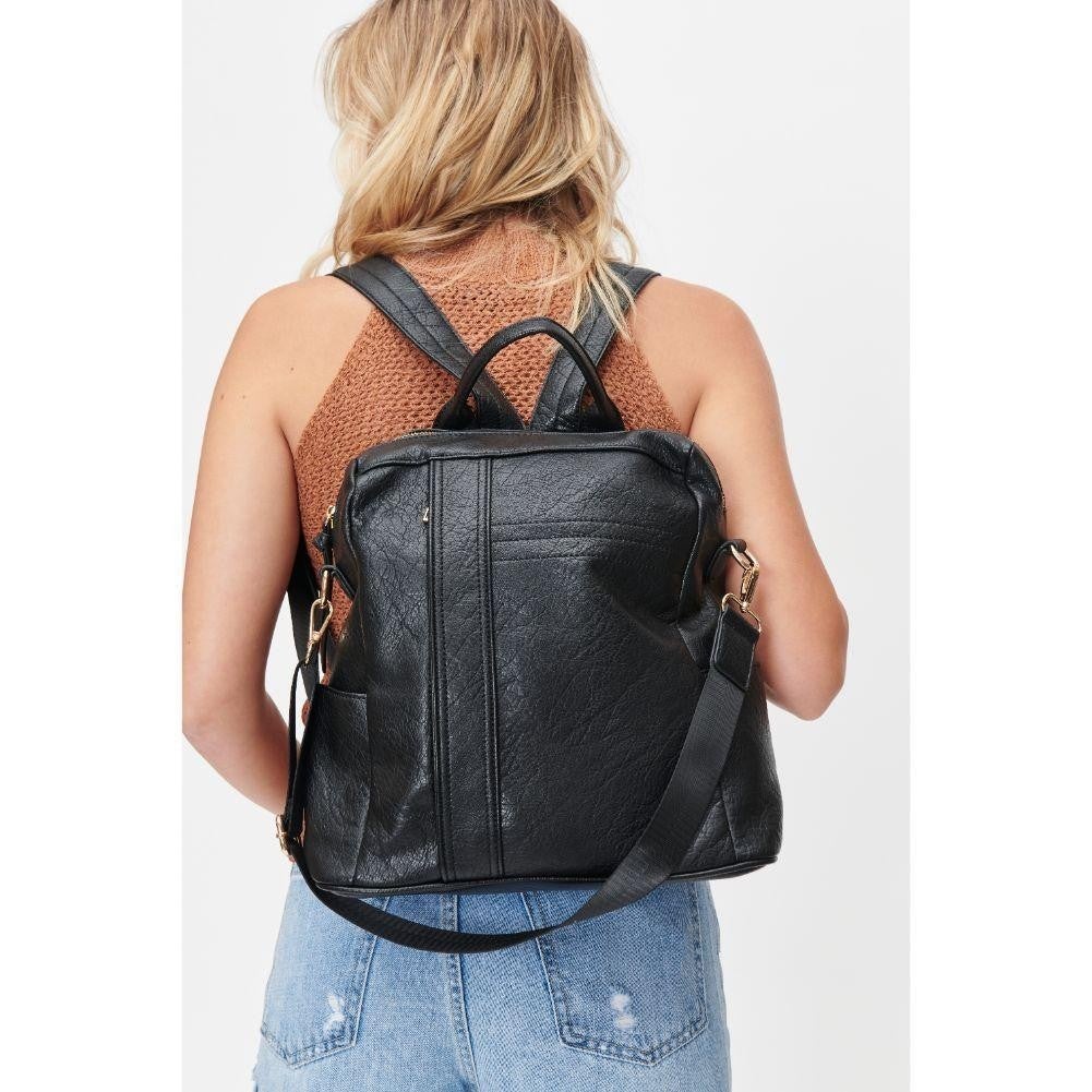 Everett Vegan Leather Trim Backpack