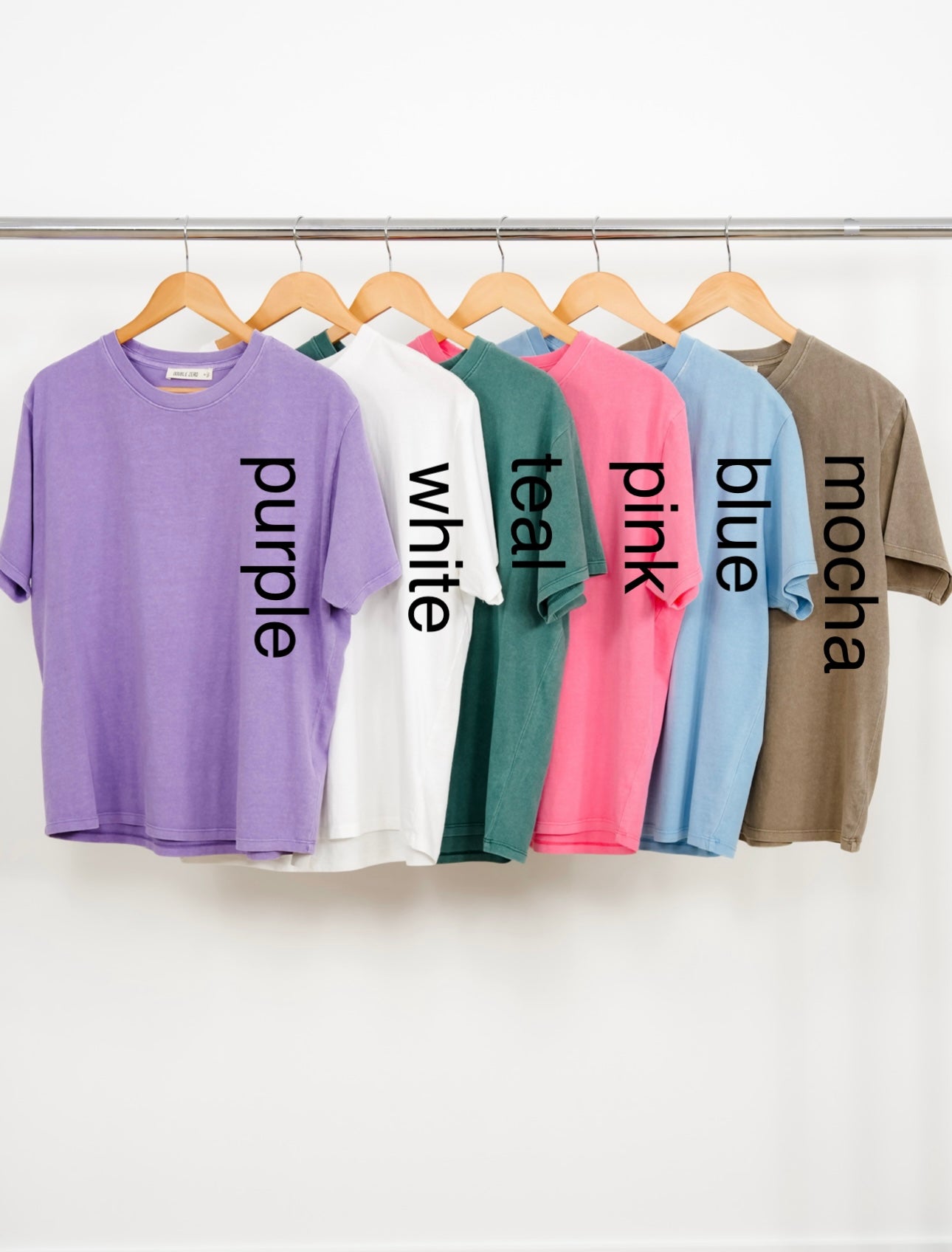 Acid Wash Short Sleeve Top