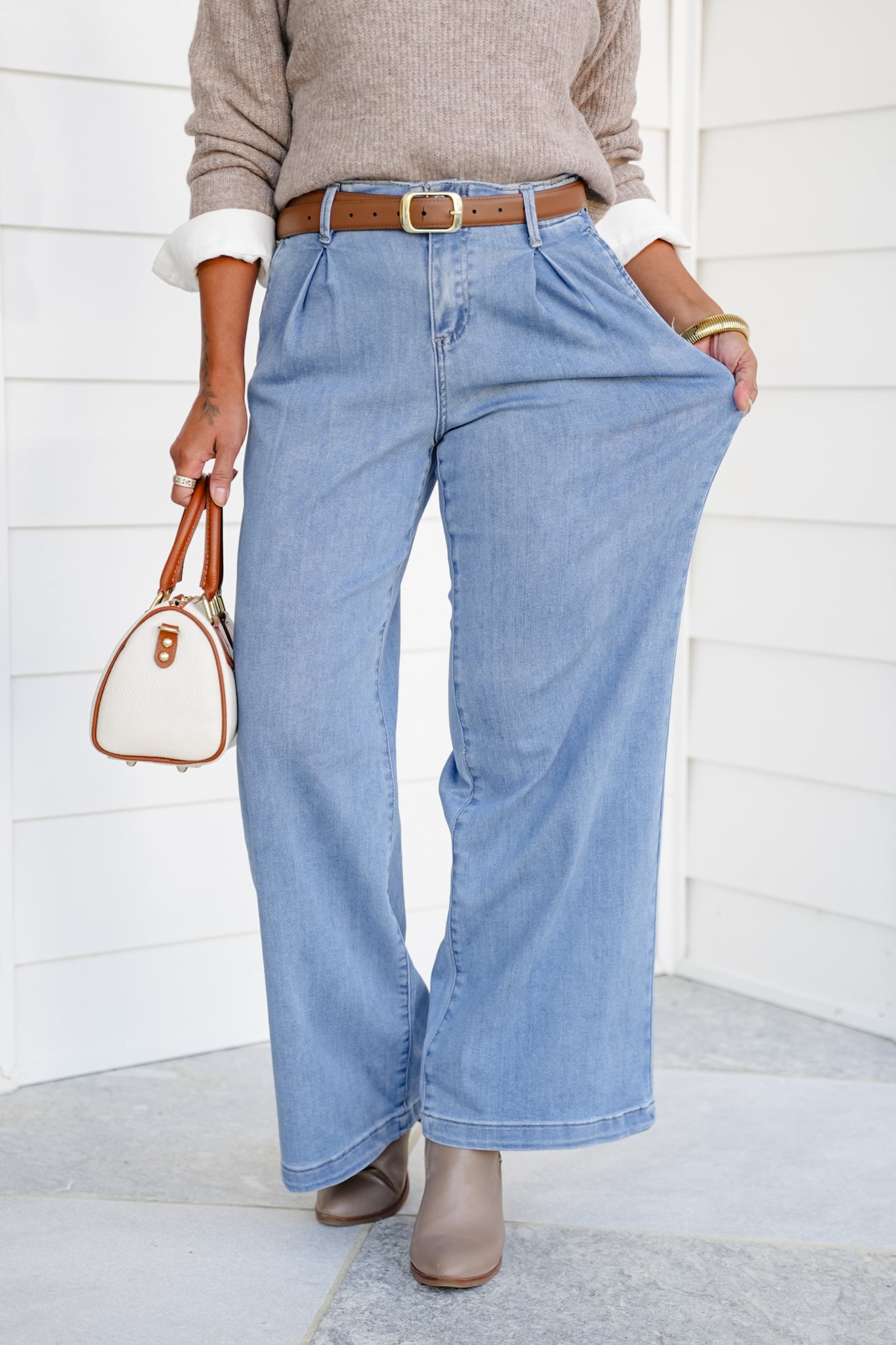 Risen The WindsorRelaxed Waist Wide Leg Jeans