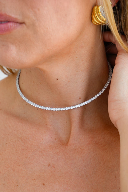 Chansutt Pearls Luxe Tennis Necklace