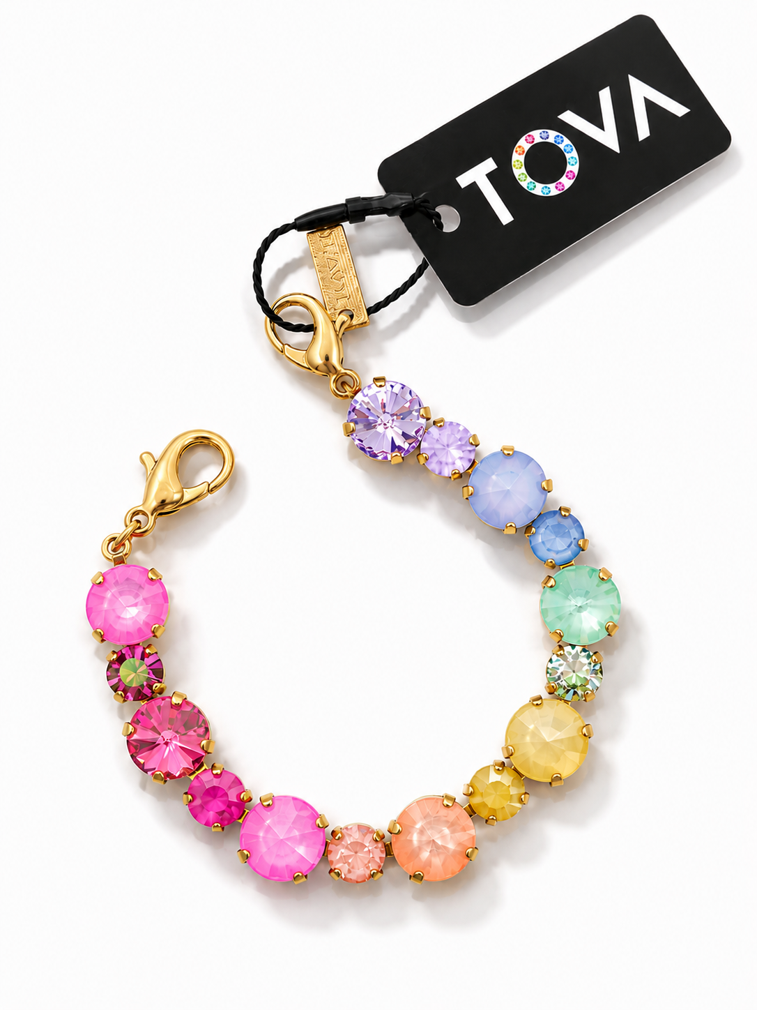 TOVA Jean Colorful Pastel Crystal Bracelet