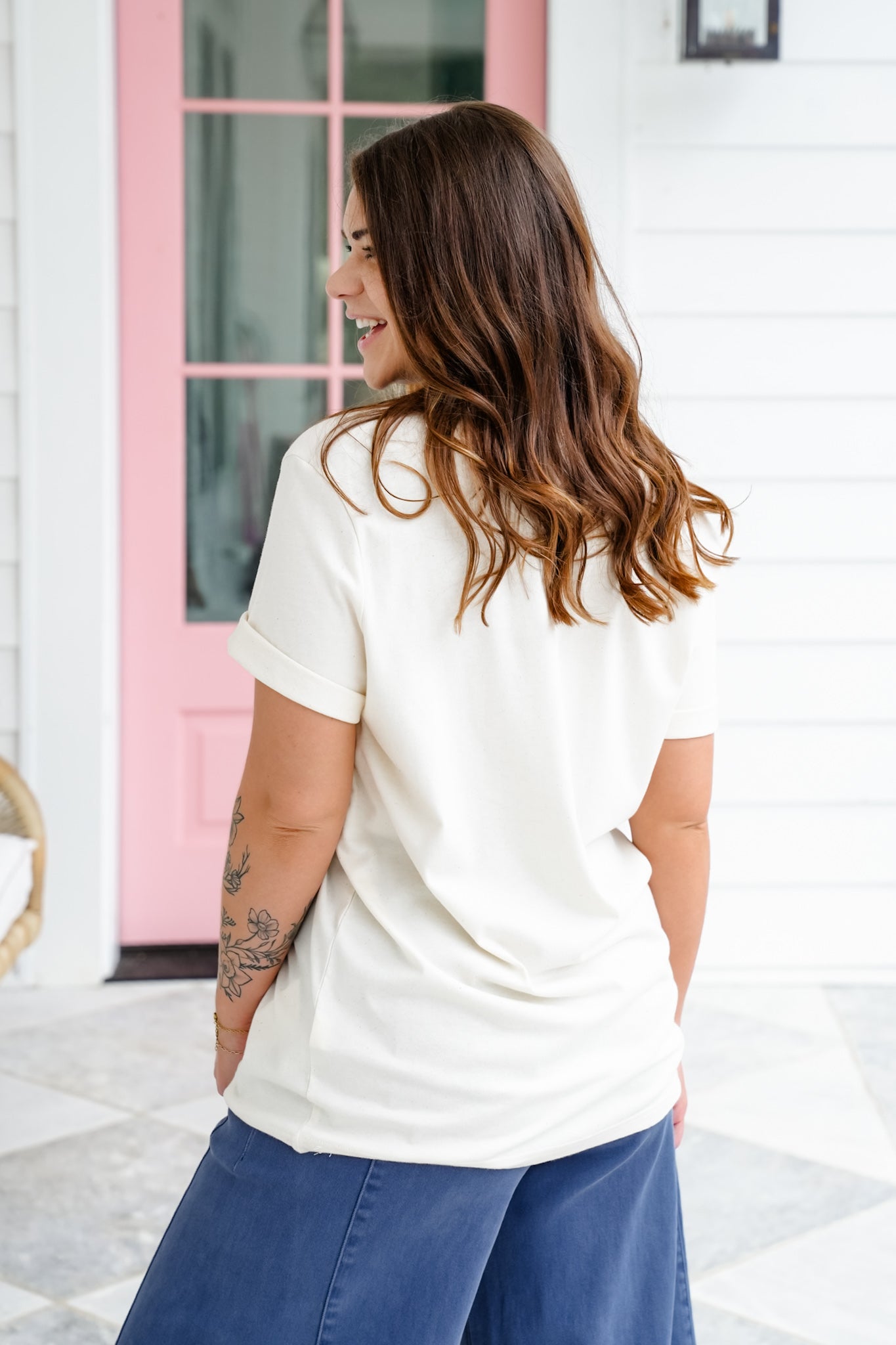 Plus/Reg Short Sleeve "Surf's Up Cowgirl" Graphic Tee