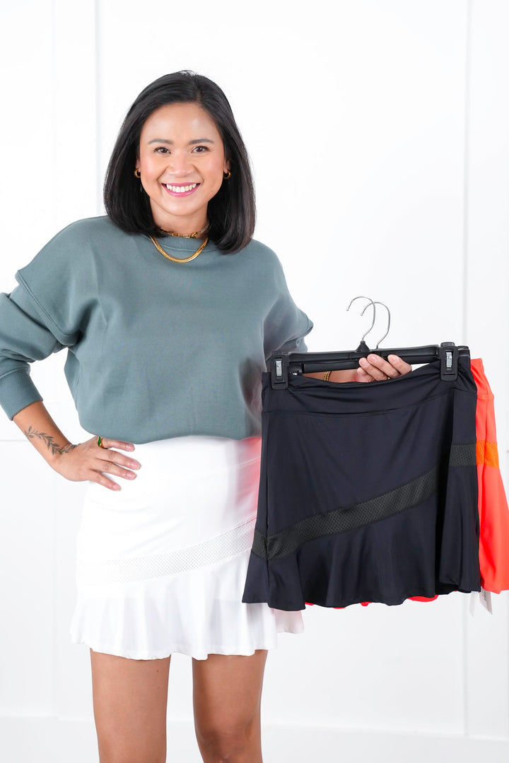 Plus/Reg Active High Waist Performance Knit Skort