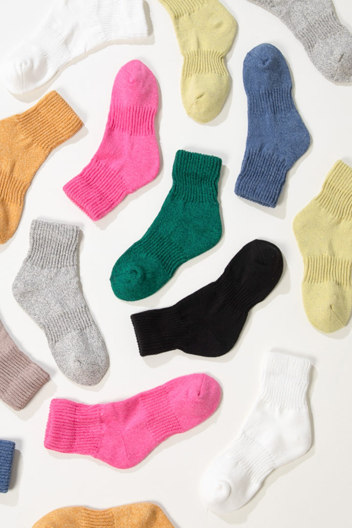 Solid Quarter Socks