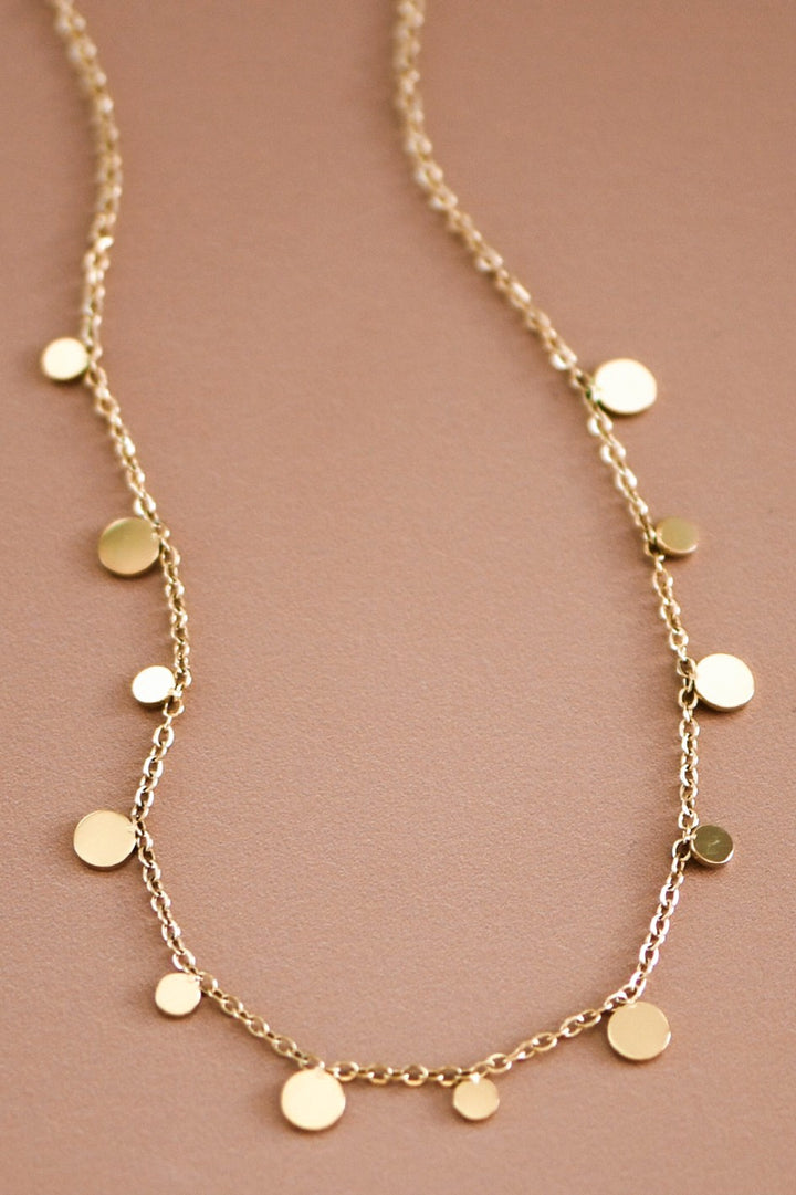 18k Gold Non-Tarnish Stainless Steel Necklace
