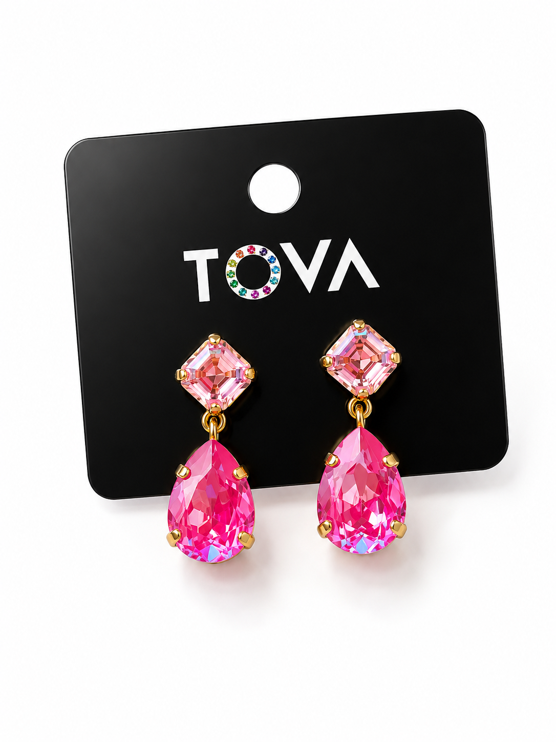 TOVA Mini Estelle Crystal Drop Earrings