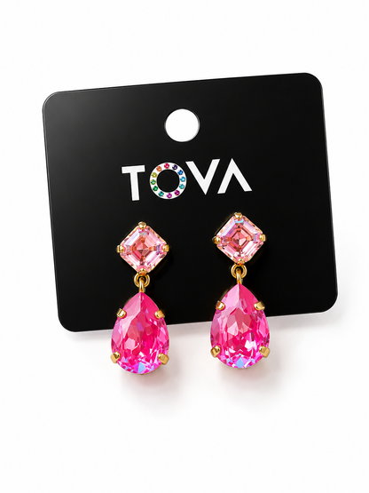 TOVA Mini Estelle Crystal Drop Earrings